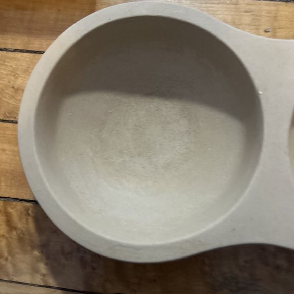 Pampered Chef Stoneware #5132 Microwave Double Egg Cooker, Made in the USA - Picture 6 of 13